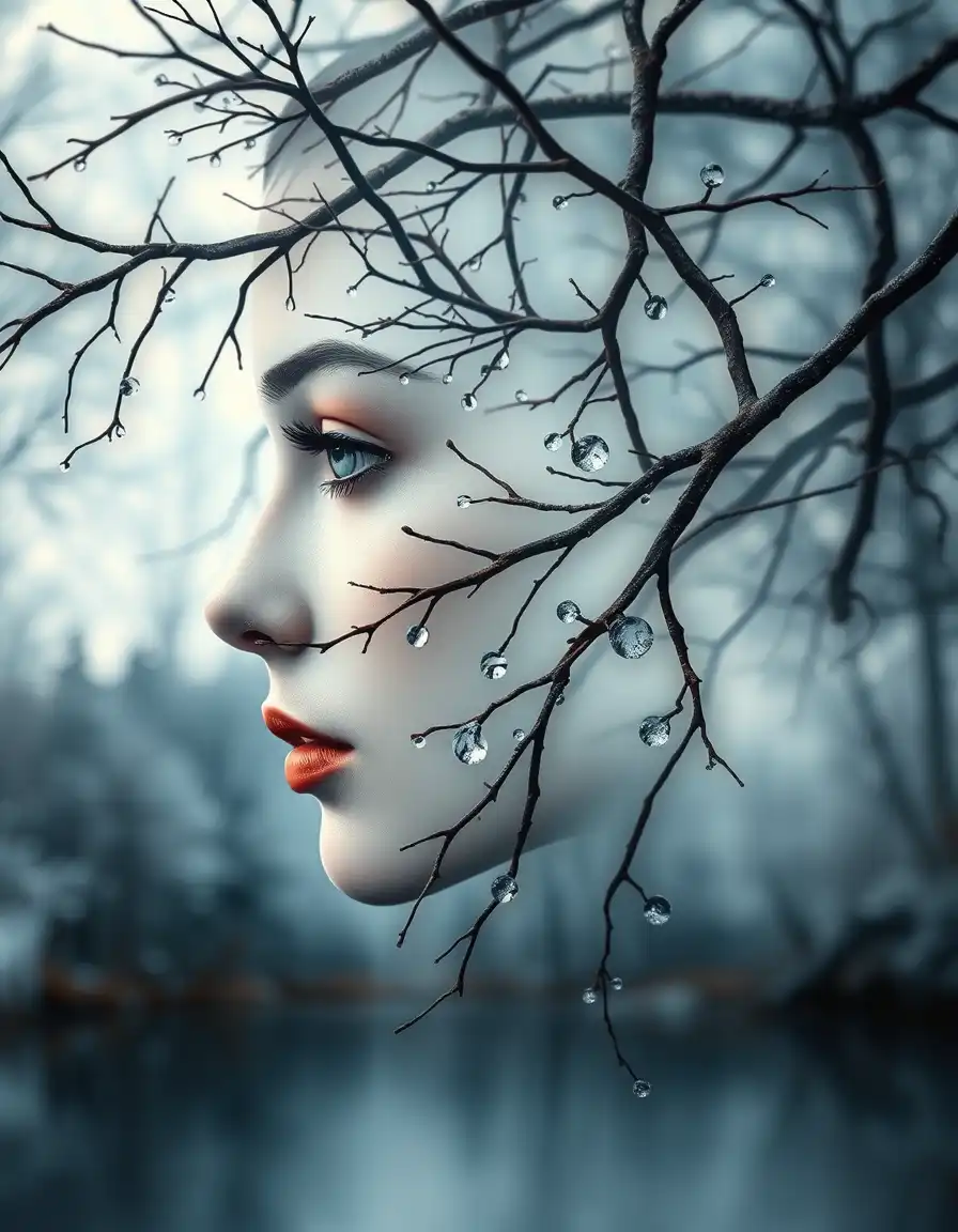 Blend Realism and Surreal Beauty