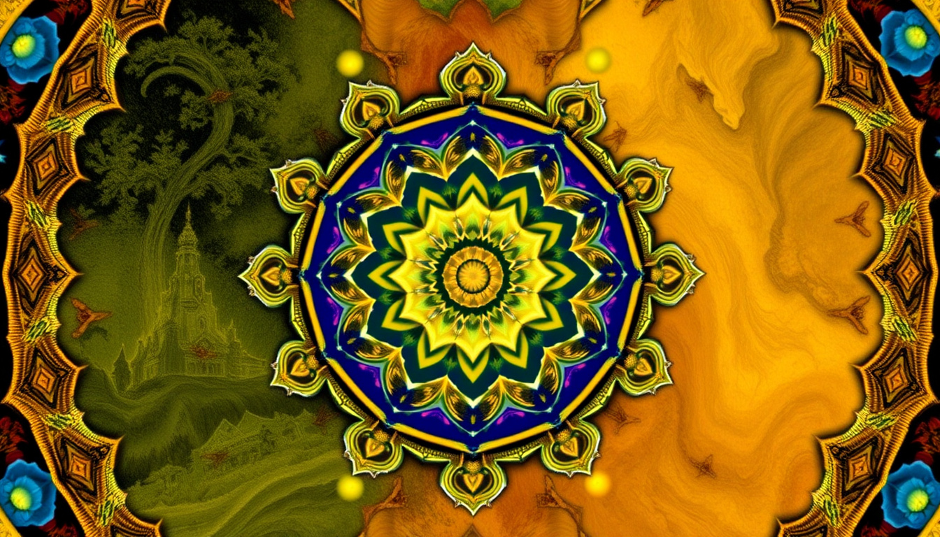 GenTube | Fractal Formula for a Surrealist Buddhist Mandala Here ar...