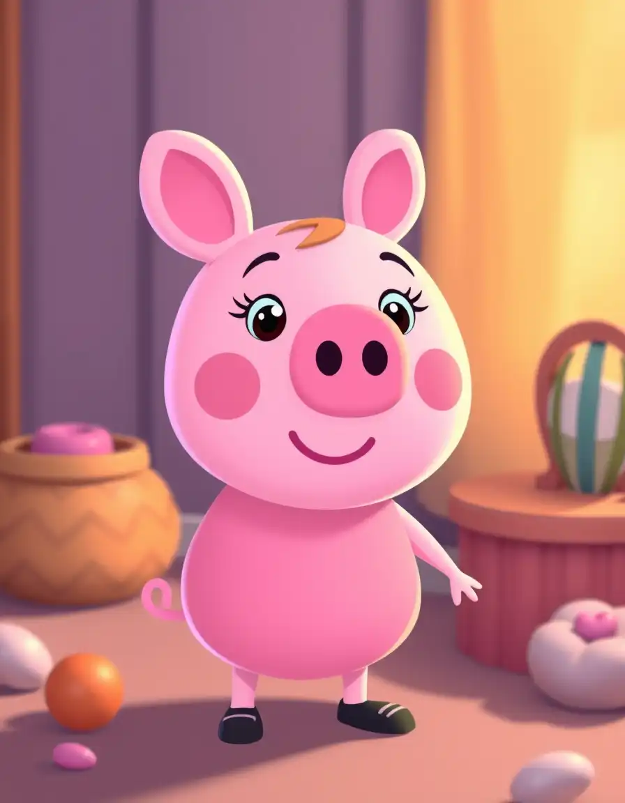 Create Amazing Cartoon Pig Art