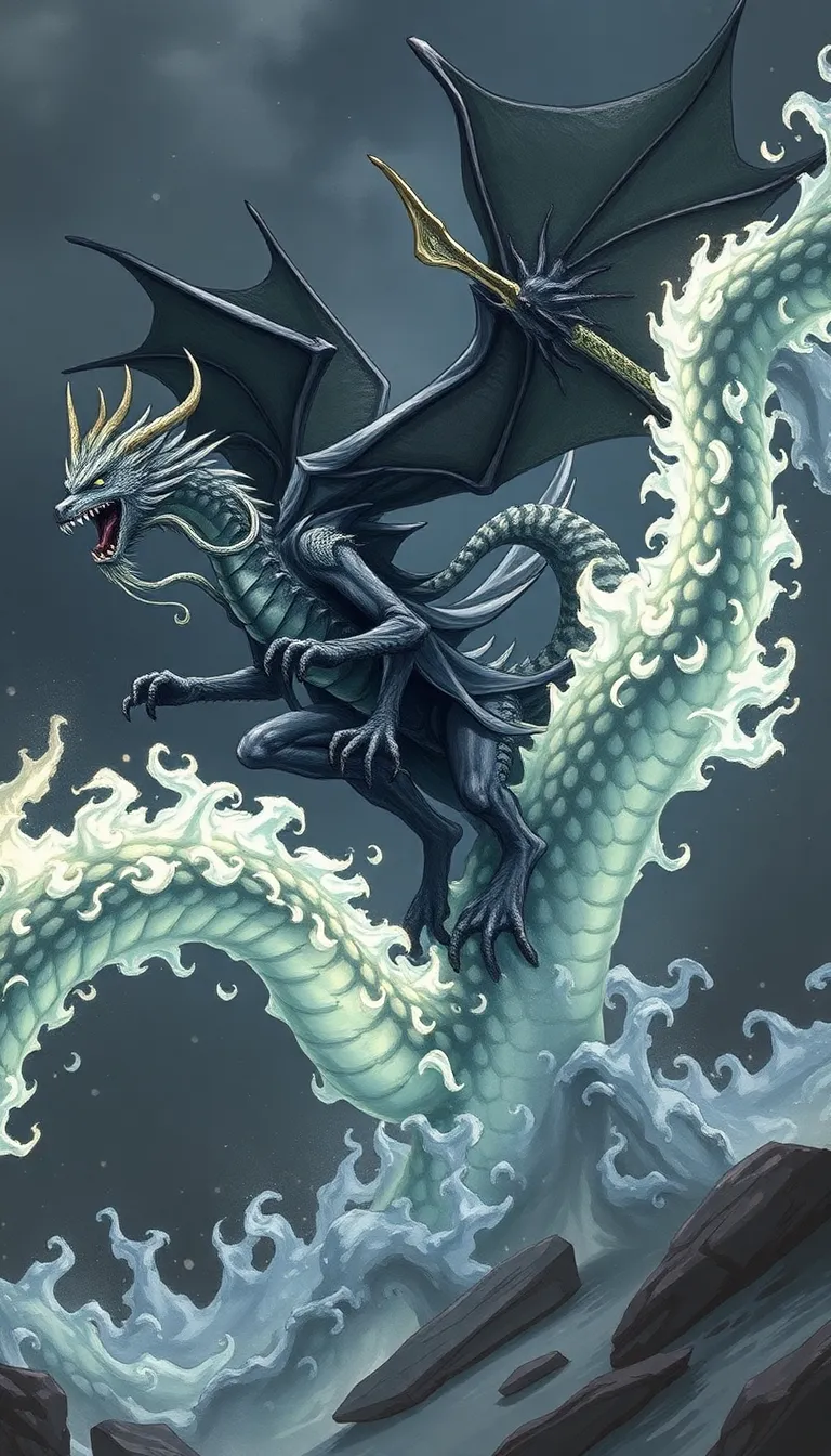 Jujutsu kaisen yuta okkotsu riding a dragon made of cursed spirits