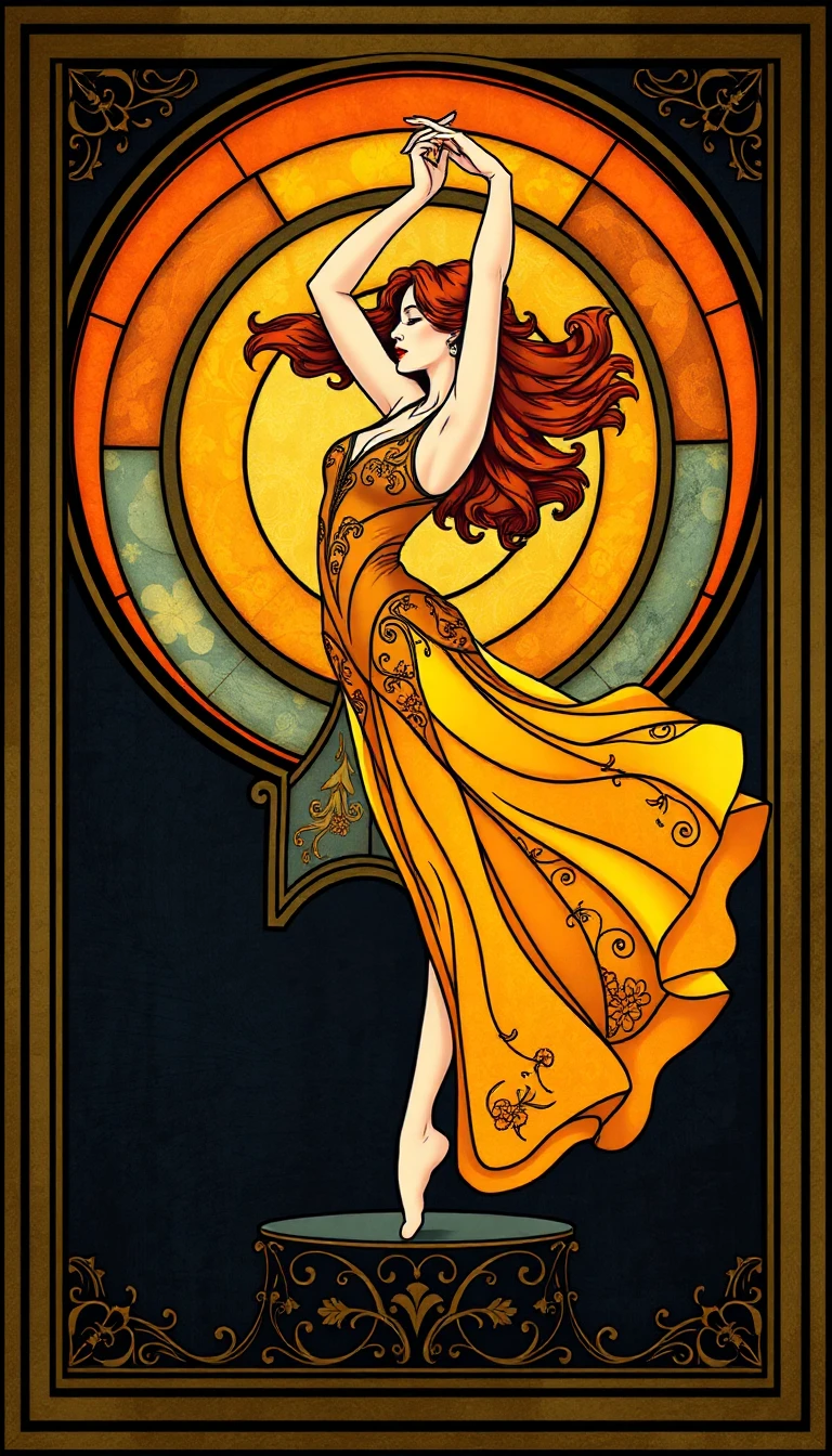 Create Elegant Art Nouveau Dancers