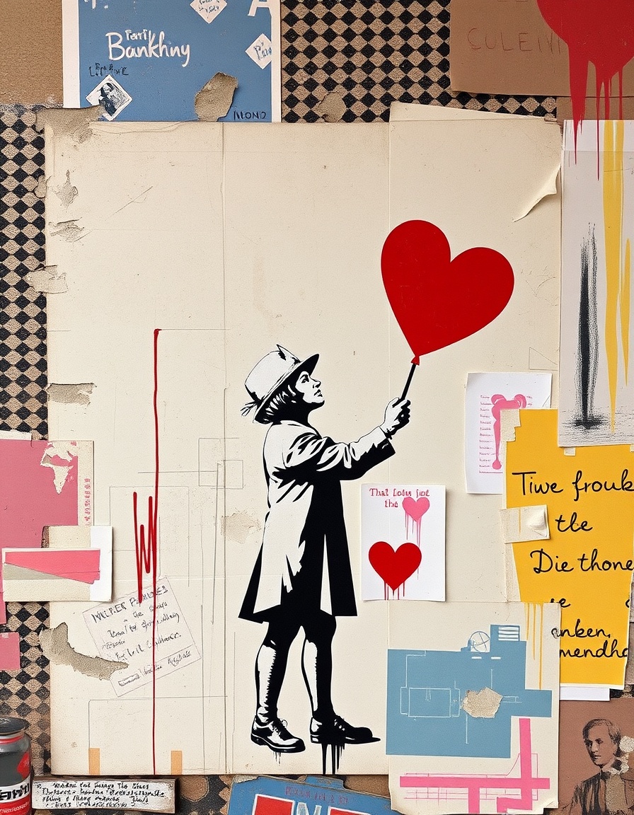 Relax with Banksy Style Art