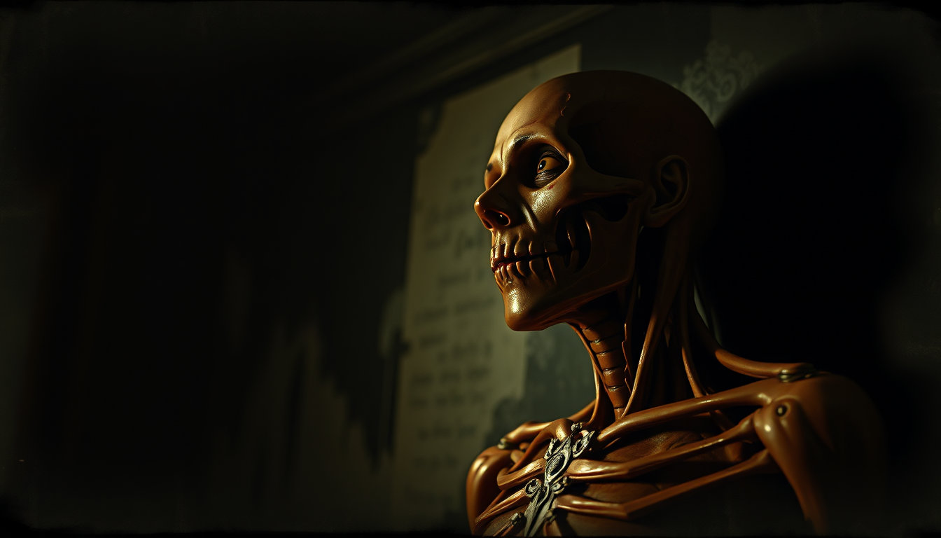 in a dimly lit, victorian-era inspired setting, a haunting post-mortem photograph emerges with an air of eeriness, reminiscent of a bygone era. against this backdrop of a creepy old victorian post mortem photo with vintage lines and high contrast colors, an 80s graphic novel-inspired individual stands out, radiating an otherworldly aura. this figure is rendered with j.c. leyendecker's unique flair, characterized by his vibrant yet detailed palette, intricate hard-cel shading, and unmistakable style. to the left, in the shadows, a character with the finesse of a concept-art piece takes center stage. this individual boasts a digital oil painting style, replete with vibrant, high-definition detail and an uncanny sense of realism. however, the atmosphere remains heavy with the sense of foreboding that pervades the creepy post-mortem photograph, adding an air of the macabre to the scene. in the background, a digital oil painting-inspired landscape unfolds with a haunting quality, as if the setting itself is alive and watching the central figure. this scene is set against a backdrop of fine brushwork, layered glazes, and textured, matte-painted sensibilities, evoking the digital painting style of paintery medium.