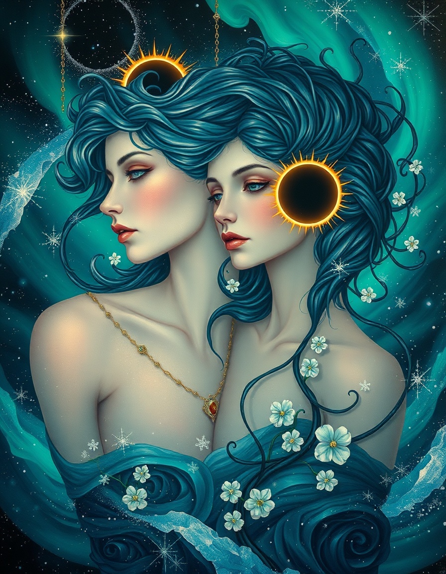 Create A Cosmic Art Nouveau Dream
