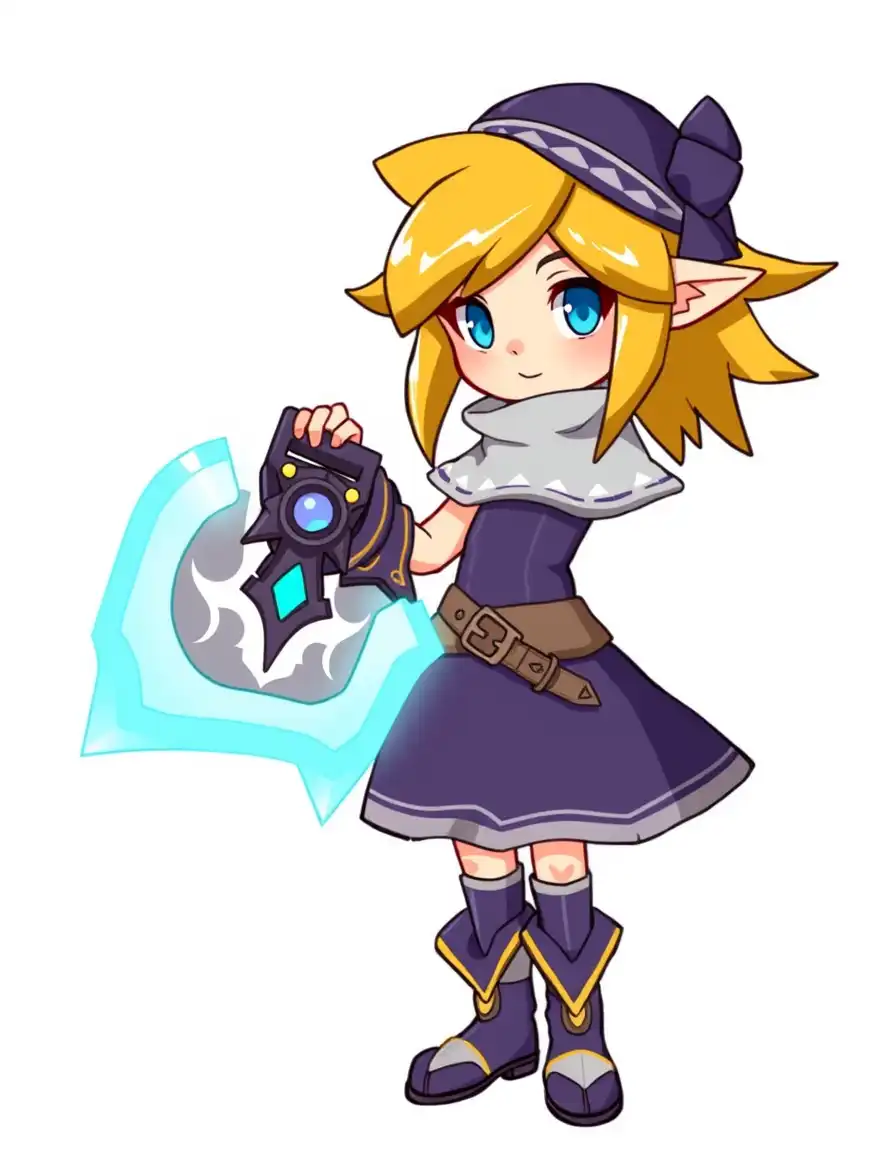 Sora kingdom hearts with keyblade in hand