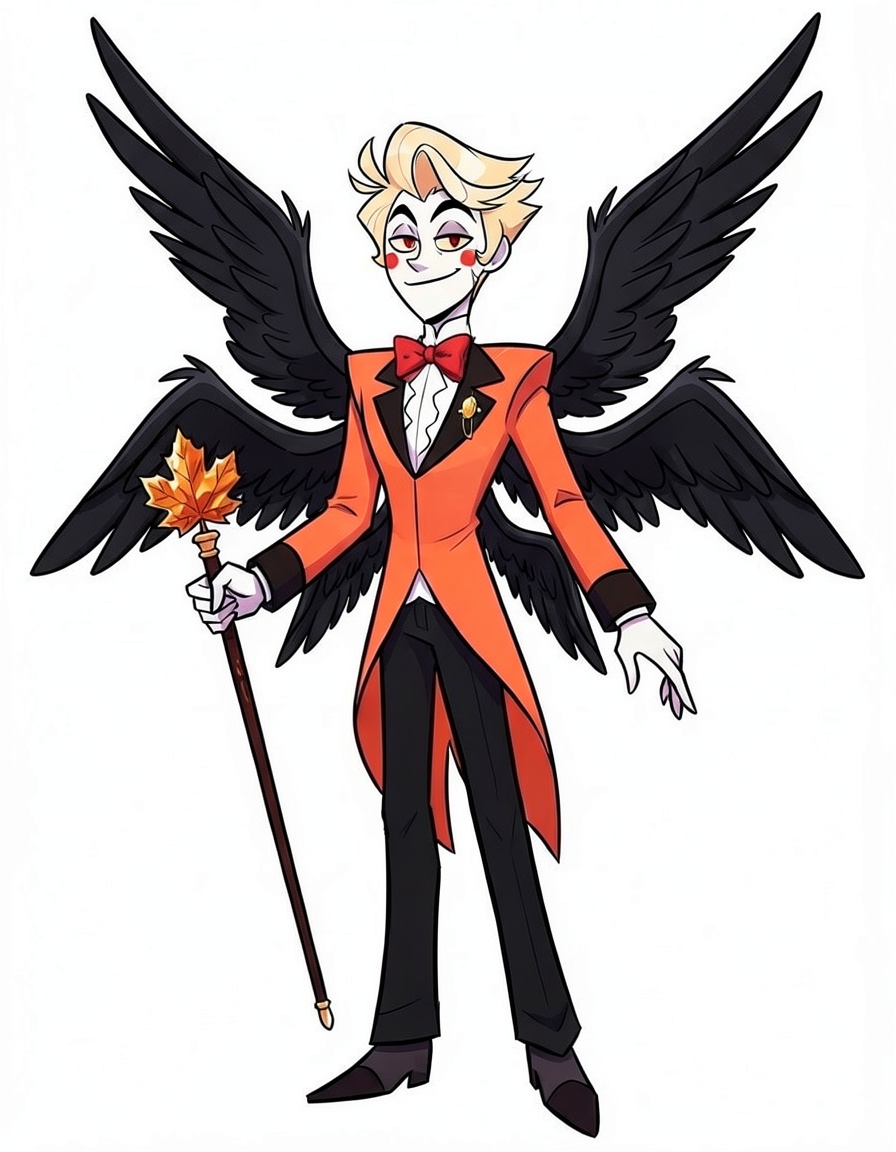 Autumn Morningstar, a Hazbin Hotel OC made on GenTube