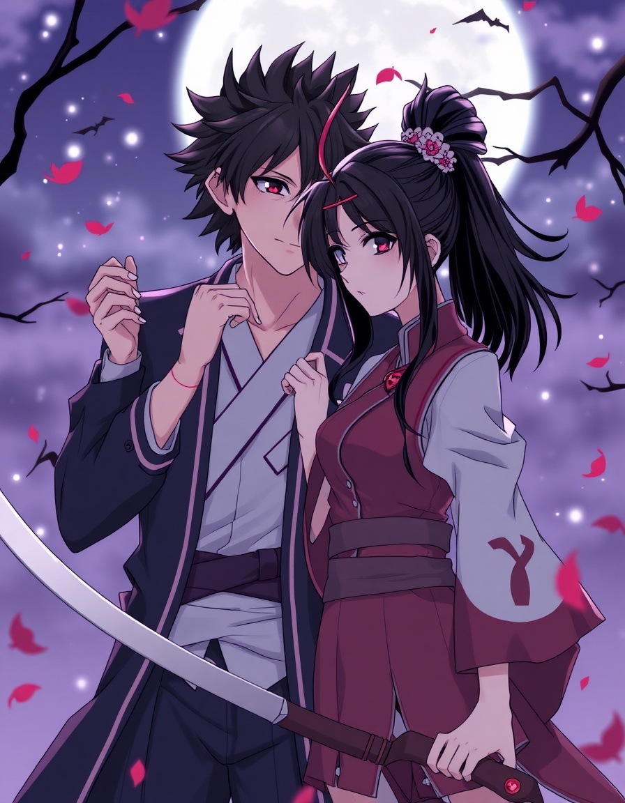 Anime, demon slayer, tanjiro with nezuko