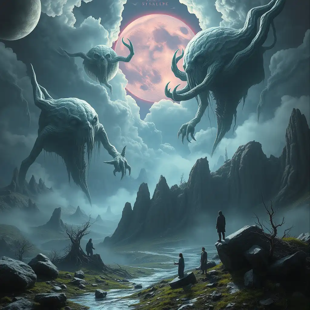 GenTube | in a dreamlike realm where bizarre terror reigns supreme, an...
