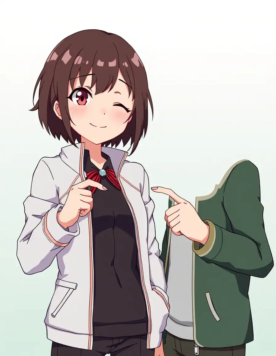 anya and damian making a heart spy x family anime