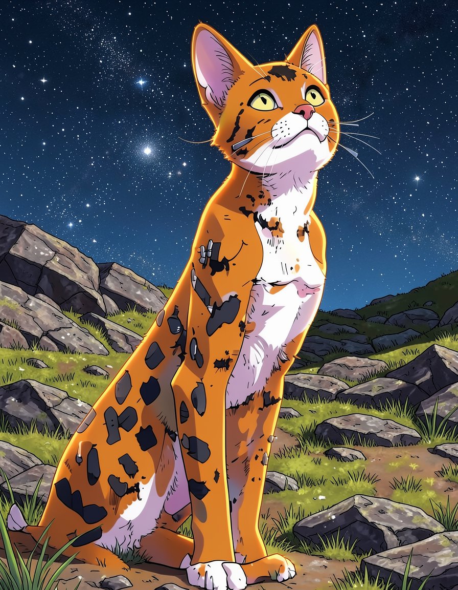 Embershade, a Warrior Cats OC made on GenTube